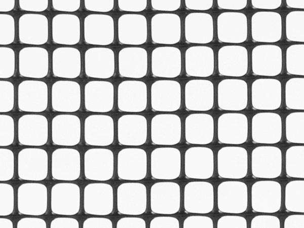Black square extruded plastic net