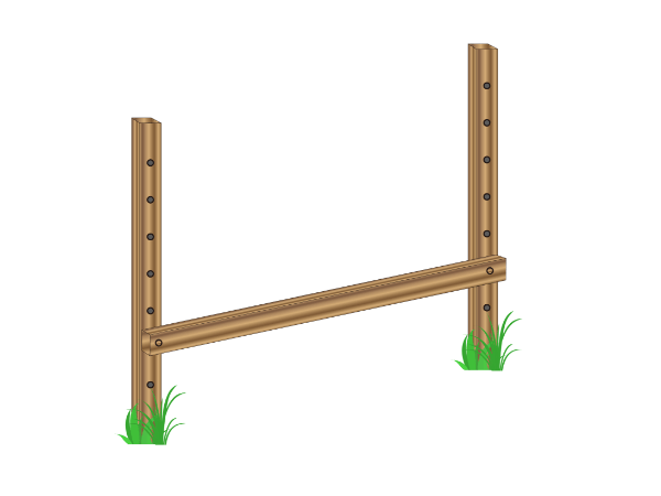 Install the support posts.