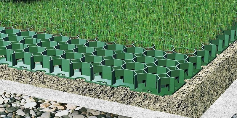 Plastic grass paver structure diagram