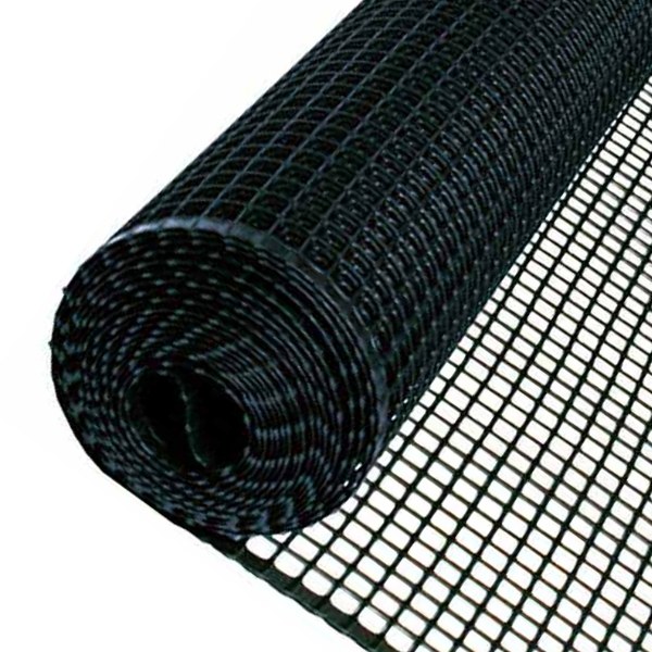 Dark green rectangular plastic poultry barrier fence on a white background