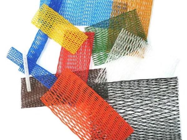 Plastic protective sleeves in various sizes and colors