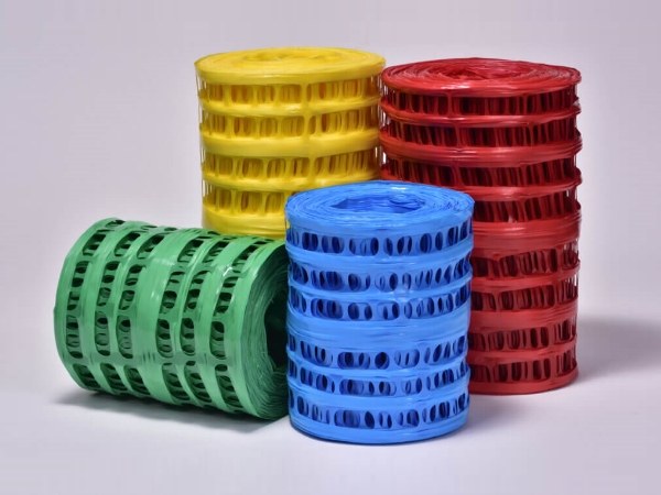 Underground warning mesh in 4 different colors